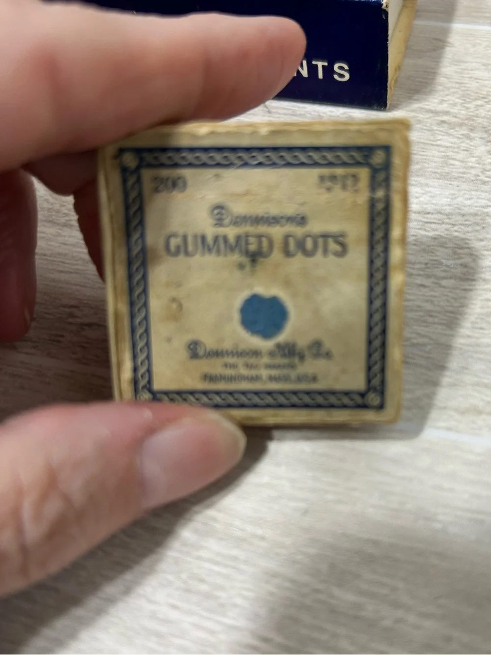 Vintage Gummed Reinforcement Boxes Office Ephemera Lot